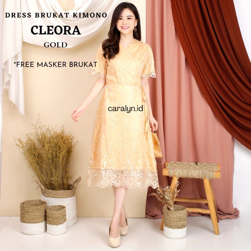 DRESS BRUKAT KIMONO CLEORA DRESS KONDANGAN MEWAH