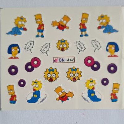 Stiker Kuku The Simpsons Water Decal Stikers