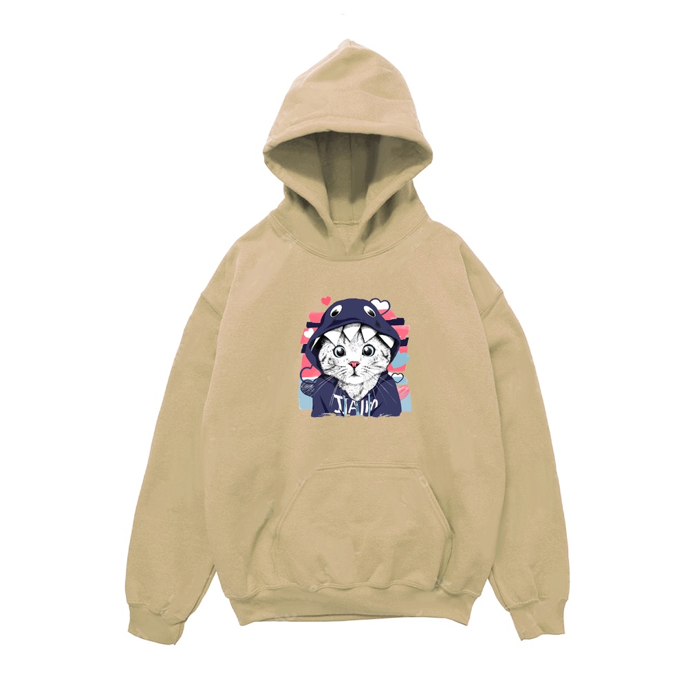 Hoodie Wanita Cat Jaim hoodie size M-XXL
