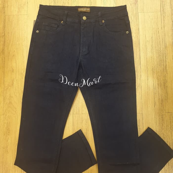 BED-BS83 Celana Panjang Louis Vuitton LV Navy Blue Mirror Quality 1 1 -1 - Biru 30