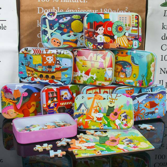 Gober - Puzzle 60 Keping Lucu / puzzle kaleng isi 60 pcs