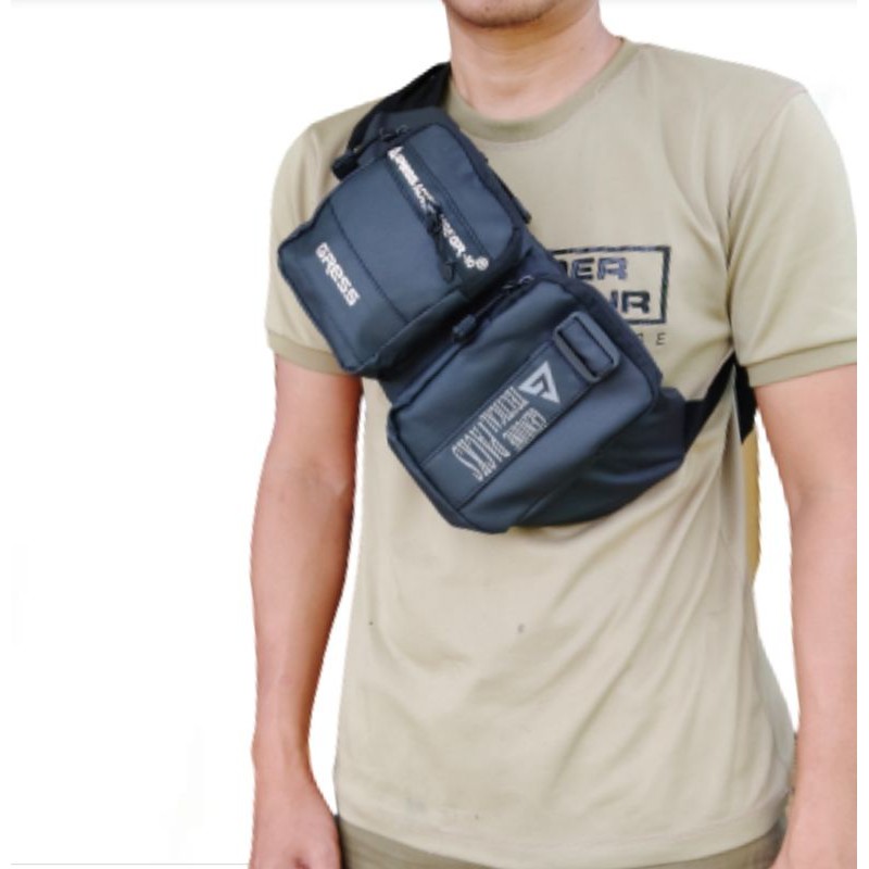 tas selempang pinggang waist bag - waistbag tactical gress pouch pack