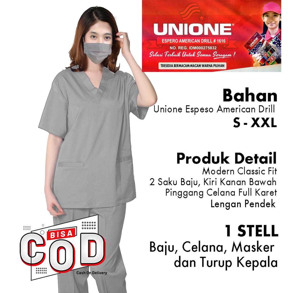 SETELAN BAJU OKA | SERAGAM 1 SET BAJU OK | BAJU JAGA | BAJU PERAWAT OKA | SERAGAM JAGA PERAWAT