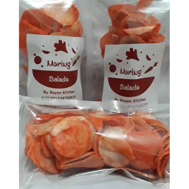 

Cemilan enak Kripik molring (cimol garing) balado