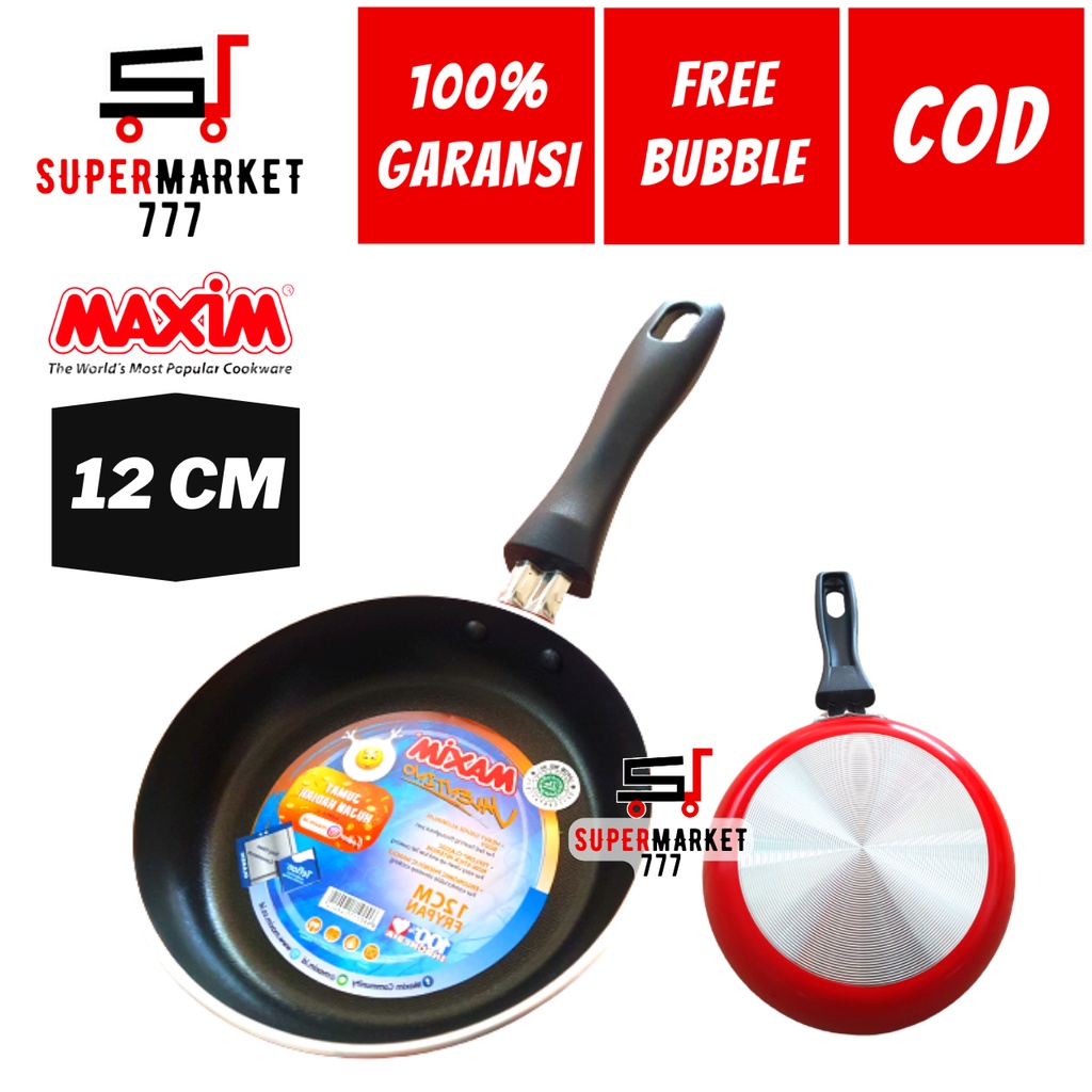 TEFLON MAXIM VALENTINO 12 CM PANCI TEFLON WOK WAJAN KUALI FRYPAN PENGGORENGAN PANCI TEFLON TEPLON MA
