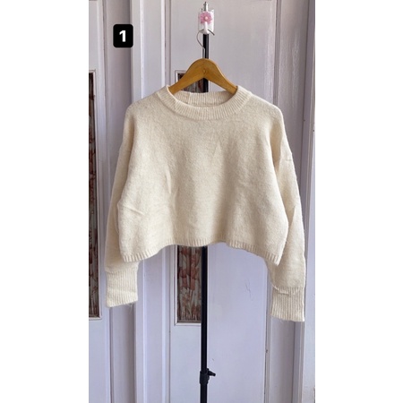 Hoodie rajut bulu premium