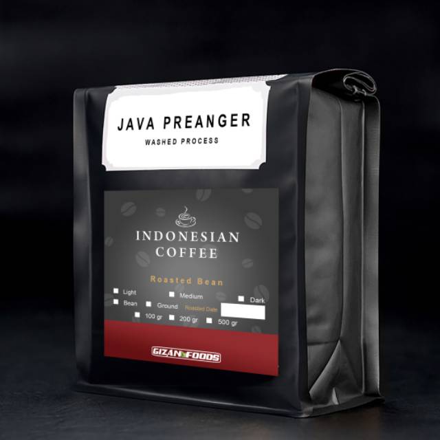 Jual Kopi Java Preanger Washed Process Arabica Isi Gr Biji Bubuk