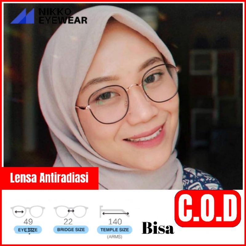 Frame Kacamata 2261, Gratis Lensa Minus ,Kacamata Antiradiasi, Kacamata Korea