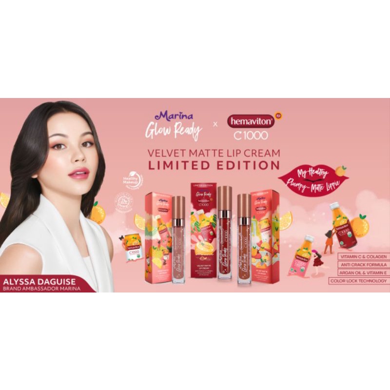 lip cream marina glow ready x hemaviton