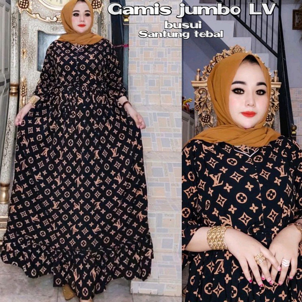 AGHISTNA BATIK - DASTER GAMIS JUMBO SULTAN LV BUSUI RESLETING DEPAN DASTER MURAH BAJU TIDUR BUSUI