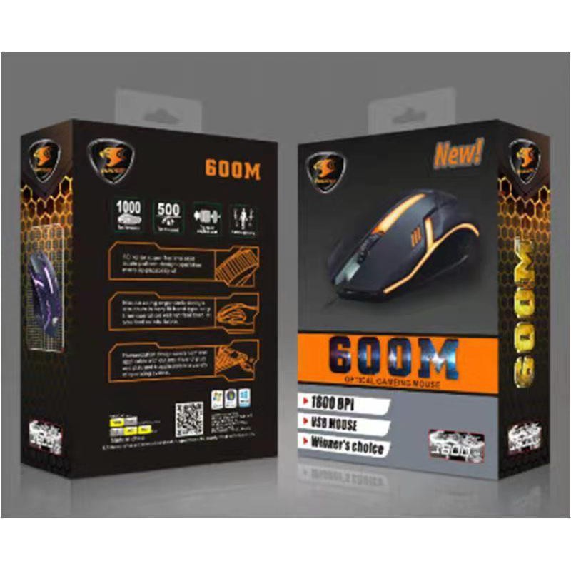 Mouse Kabel Gaming Quideny 600M for Pc / Laptop