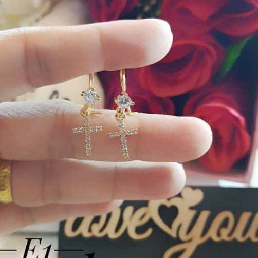 Xuping anting salib 0422n