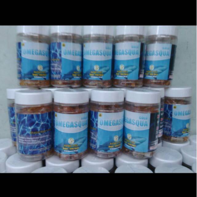 OMEGASQUA GOLD PLUS MINYAK HATI IKAN HIU SQUALENE SQUAVIT OMEGA 3 6 9 EPA DHA