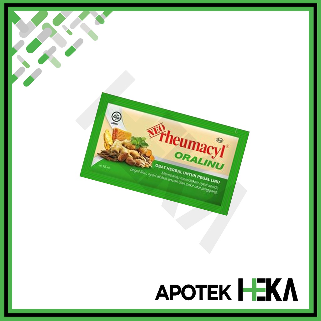 Neo Rheumacyl Oralinu Sachet 15 ml Obat Herbal Pegal Linu Encok Sirup (SEMARANG)