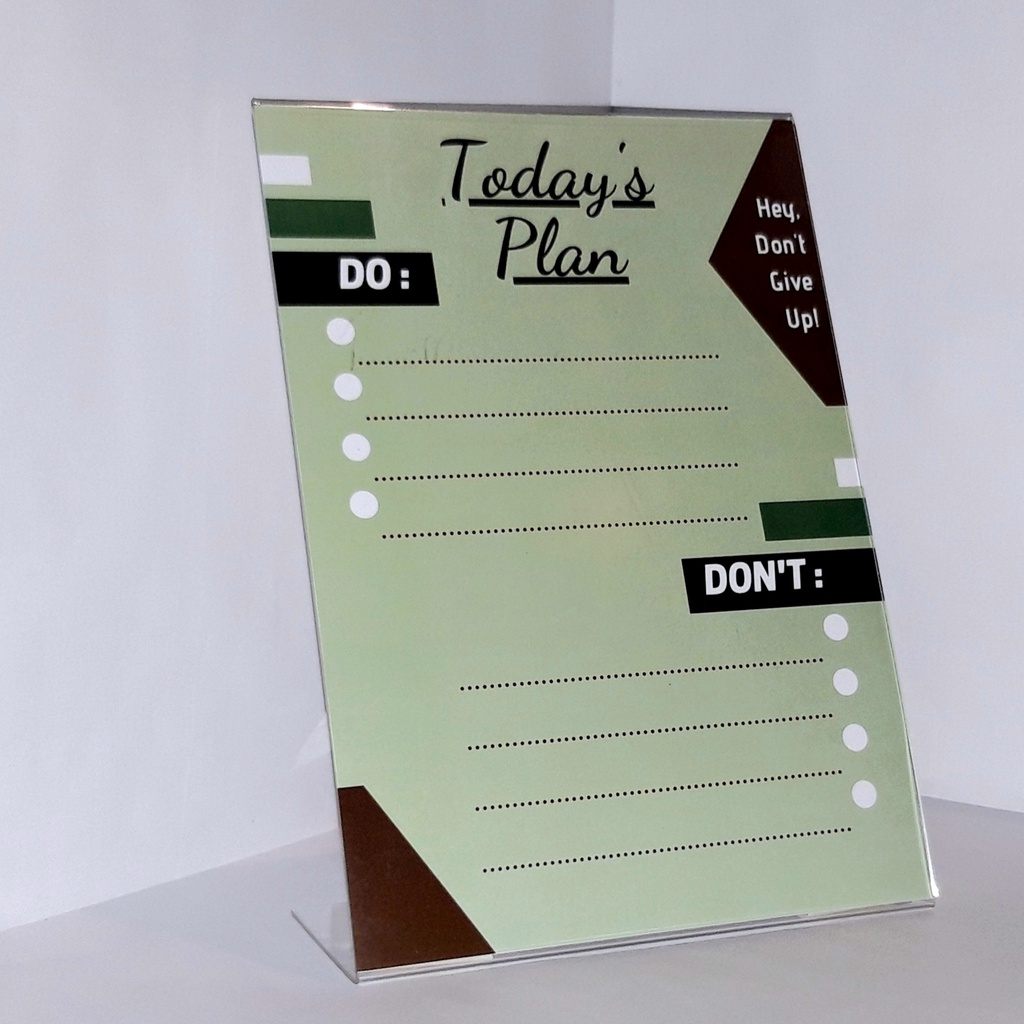 

Acrylic Daily Planner