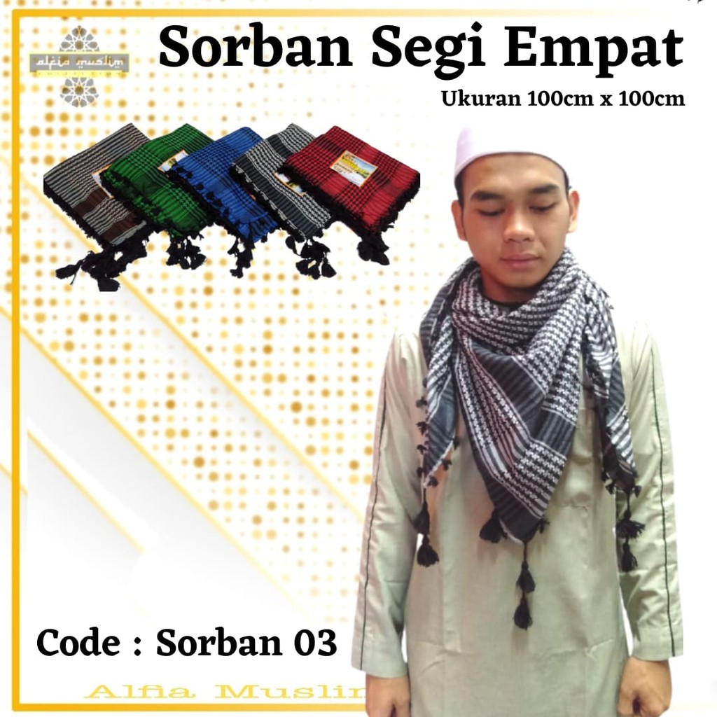 Sorban Segi Empat Sorban Haji Termurah