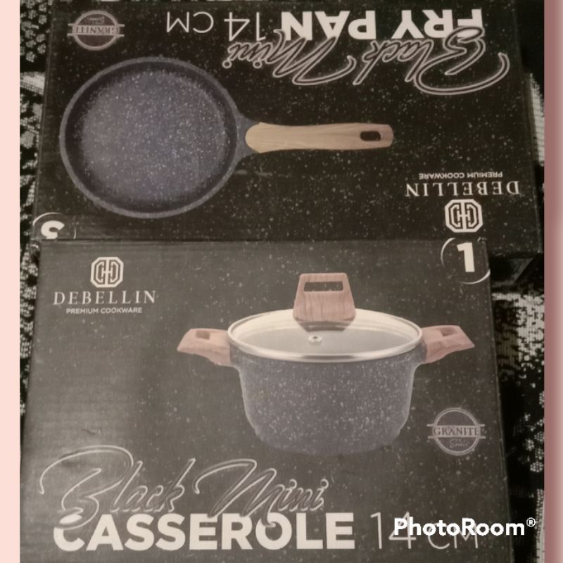 

BLACK MINI FRY PAN 14 CM DAN BLACK MINI CASSEROLE 14 CM