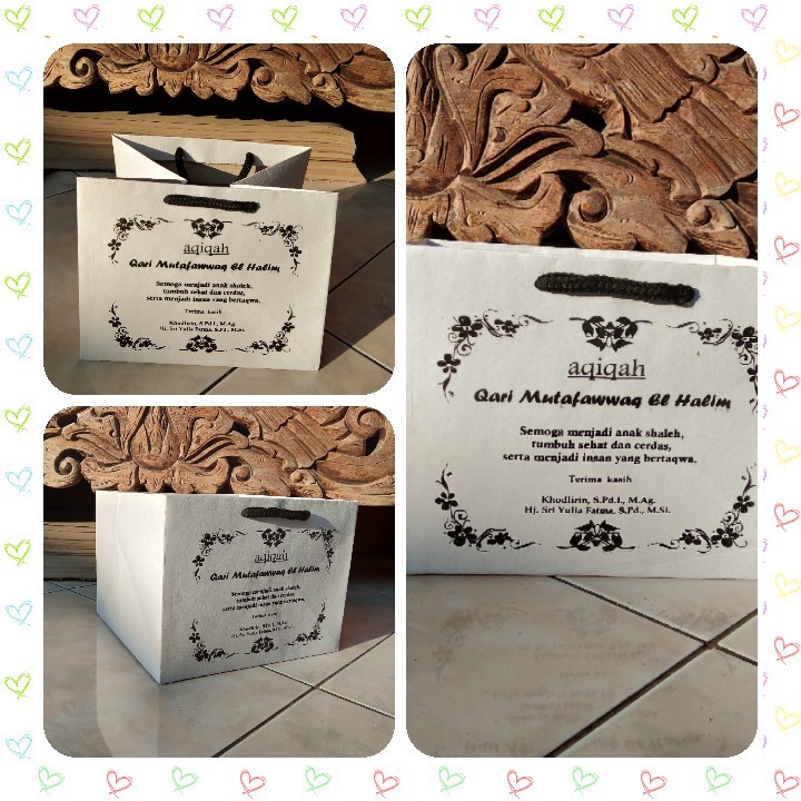 

PaperBag Paper Bag Aqiqoh|Bento|Tas Souvenir Nikah|Tas Ulang Tahun