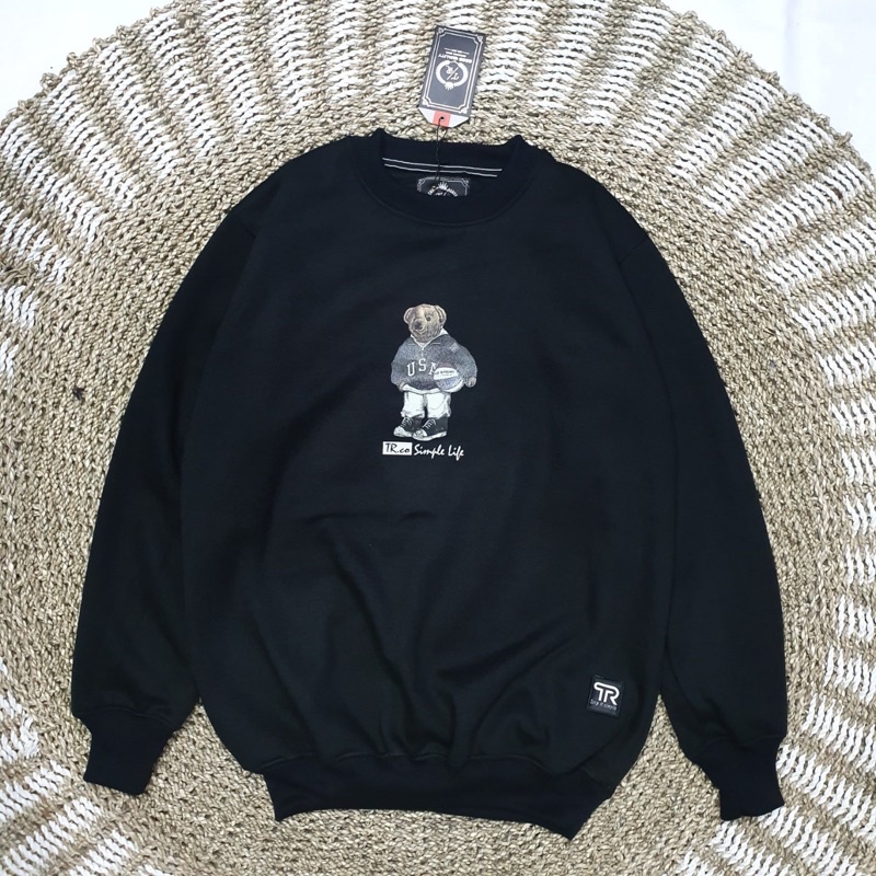 SWEATER CREWNECK PRIA BLACK INSOMNIA ORIGINAL WANITA SWITER DISTRO SWEATSHIRT EIGHT DISTRO-Crewneck 10