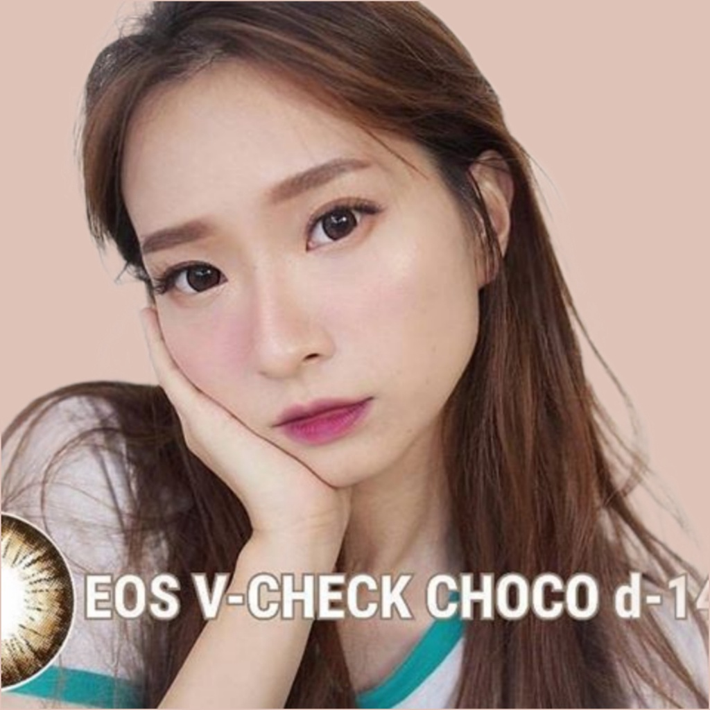 Softlens EOS V-Check - Soflens Black Gray Choco dan Brown