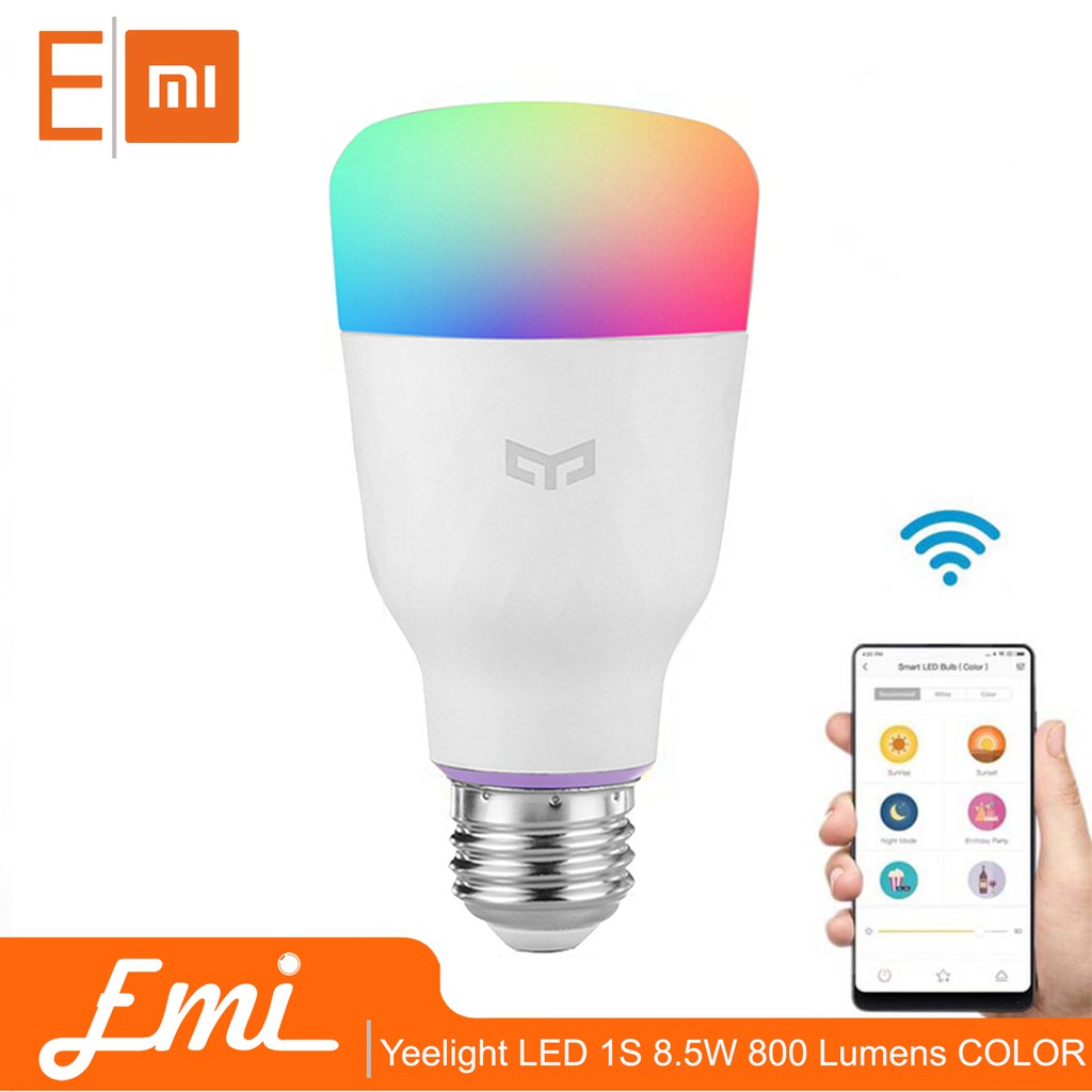 Yeelight LED Smart Bulb 1S E27 8.5W 800 Lumens smart WIFI - 1s RGB COLOR