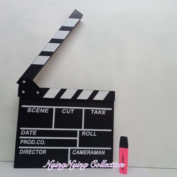 

clapper sutradara hiasan unik action film papan hitam Promo board Berkualitas