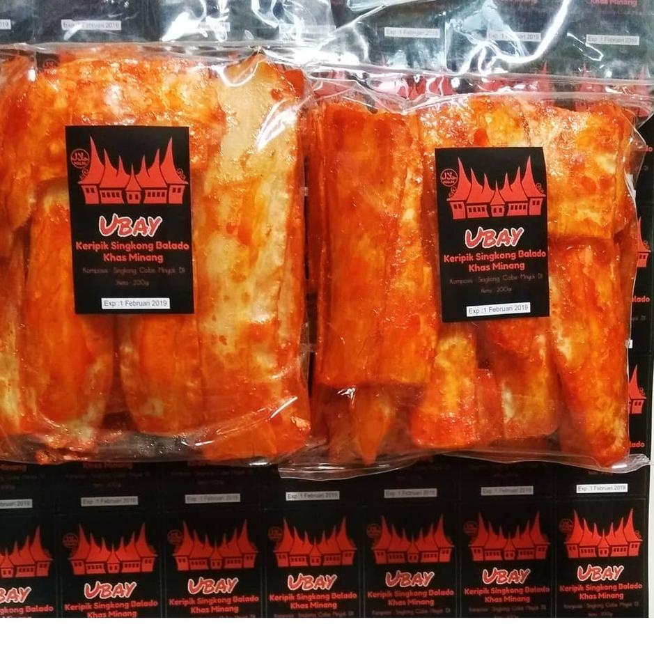 

59 ➚↑ Keripik Kripik Singkong Balado Ubay Sanjay Sanjai Sinjai Sinjay Minang Padang Pedas Kerupuk Kr
