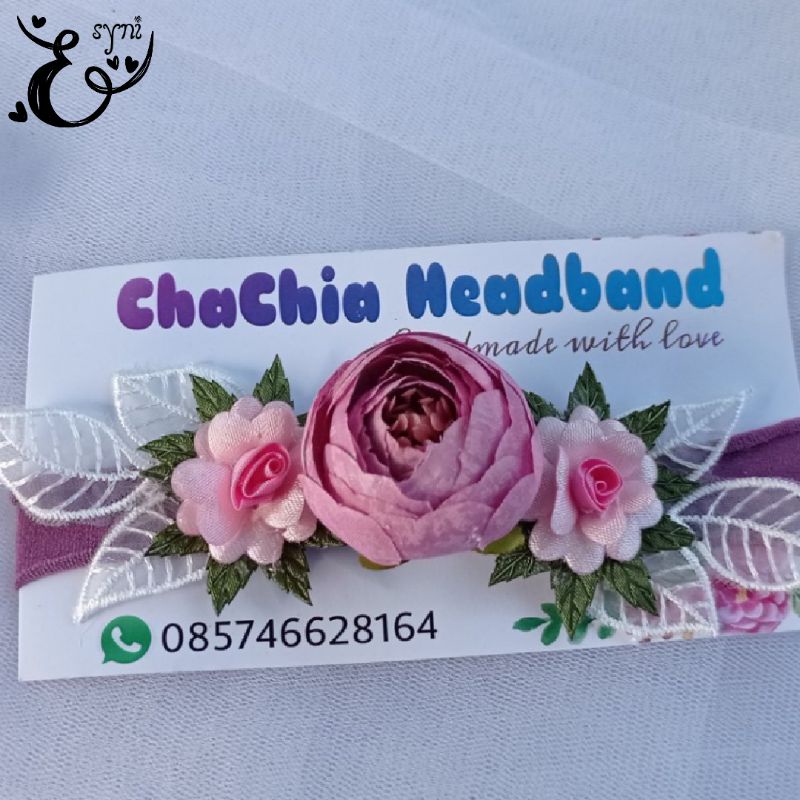 bando anak, bando newborn, mahkota anak, mahkota newborn, bando bunga, headband_Newborn"Bunga". Band