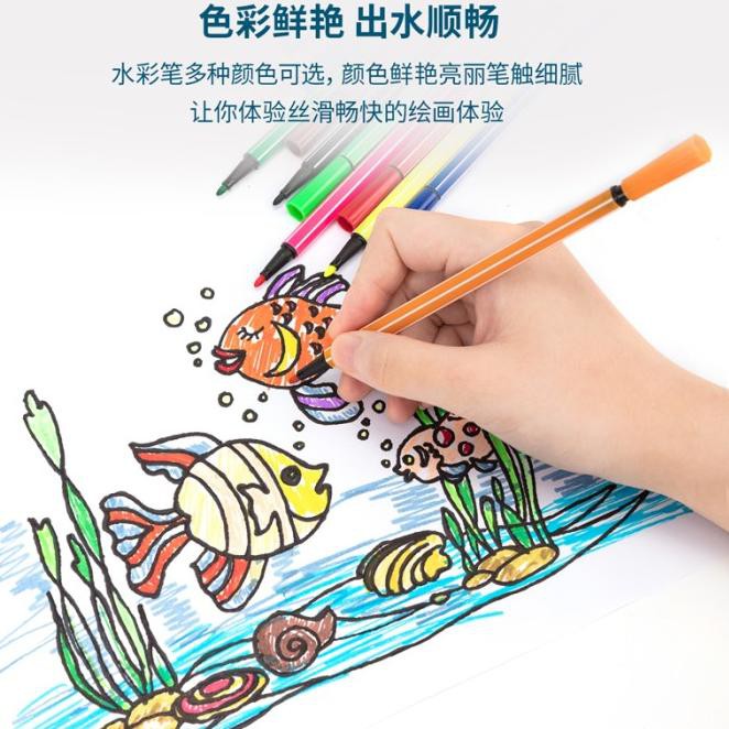 

Wow Murah-89 Deli Hexagonal Watercolor MarkerPen Spidol Warna 12/24/36/48Warna 7060 - 24 WARNA