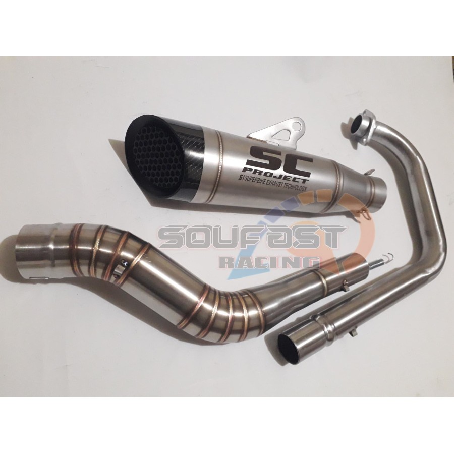 Knalpot racing sc s1 custom R15 xabre vixion byson scorpio