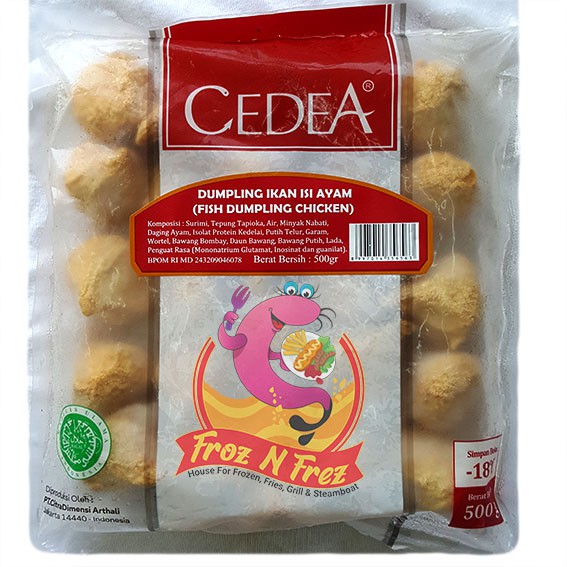 

CEDEA Dumpling Isi Ayam 500 Gram (25 Pcs)