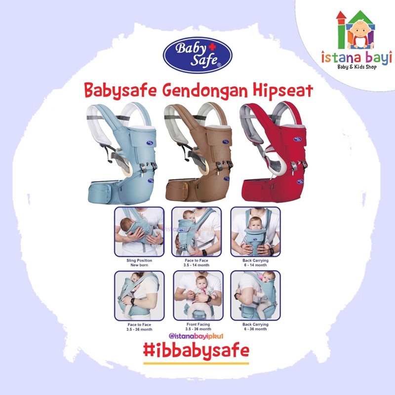 Baby Safe Baby Hipseat Gendongan Newborn to toddler - Gendongan Hipseat