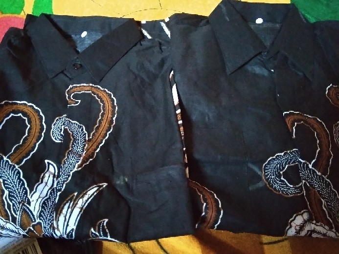 Batik Couple Keluarga Gamis Busui Motif Prasasti Batik Keluarga Seragam