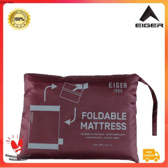 eiger1989  foldable mattress   maroon  7208