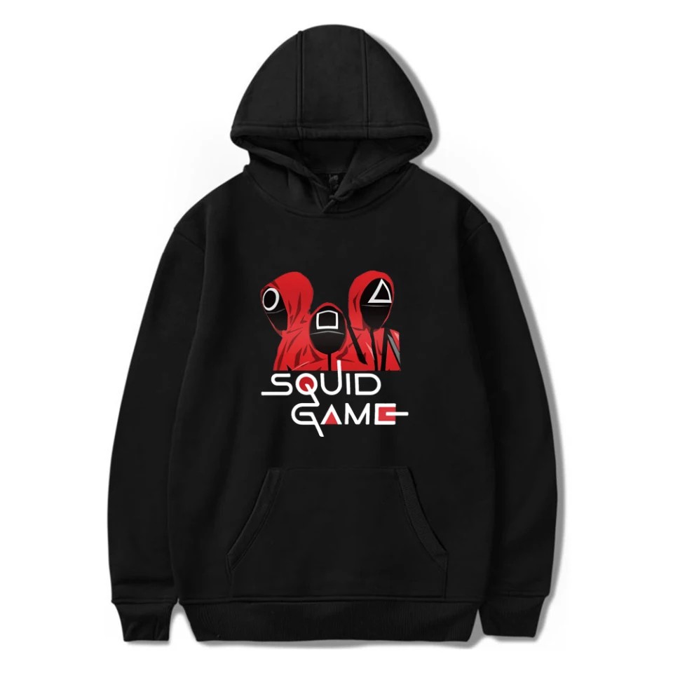 Hoodie Squid Game Hitam Sweater Hoodie Netflix Squid Game Uniform 067 Squid Game Jacket Anak Anak Sweater Squid Game Murah