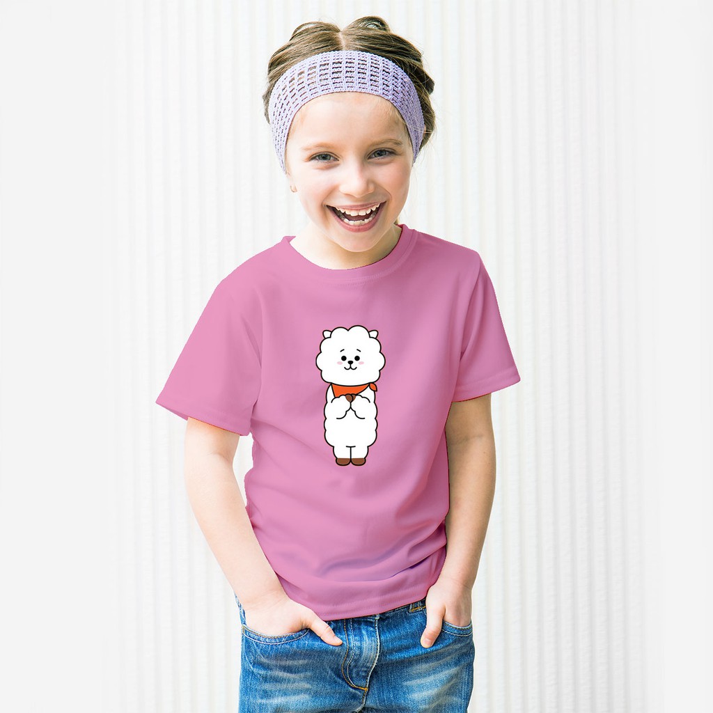 Kaos Anak Perempuan &amp; Laki - laki Unisex BT21 RJ / kaos anak lucu / kaos JIN / baju line