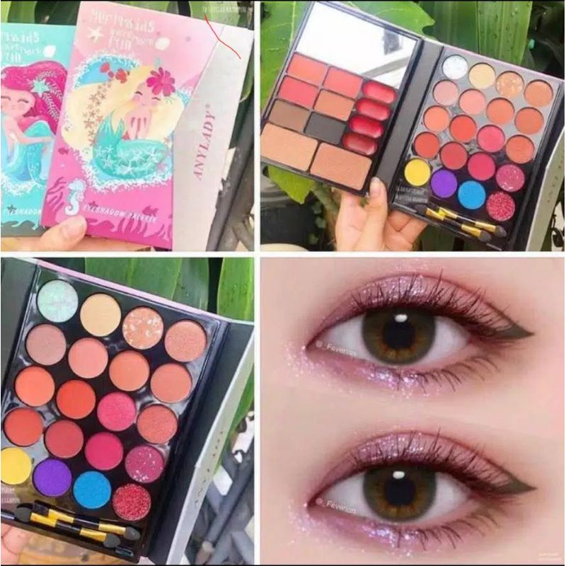 PROMO EYESHADOW ANYLADY MERMAID | FASHION QUEEN 5IN1 NO.8601 | 8602E