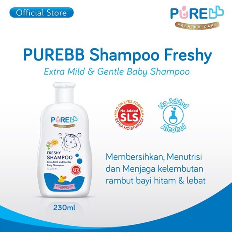 Pure Baby Shampoo 230ml Fruity Freshy Shampo Bayi