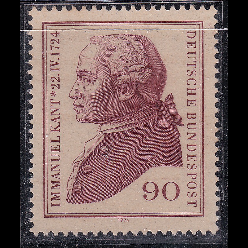 

Prangko Germany 1974 - The 250th Anniversary of the Birth of Immanuel Kant, Philosopher