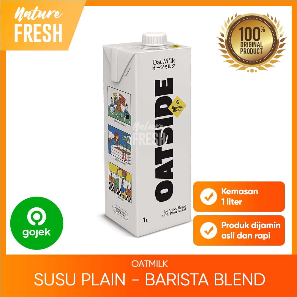 Oatside Oat Milk Barista Chocolate Hazelnut 1 Liter