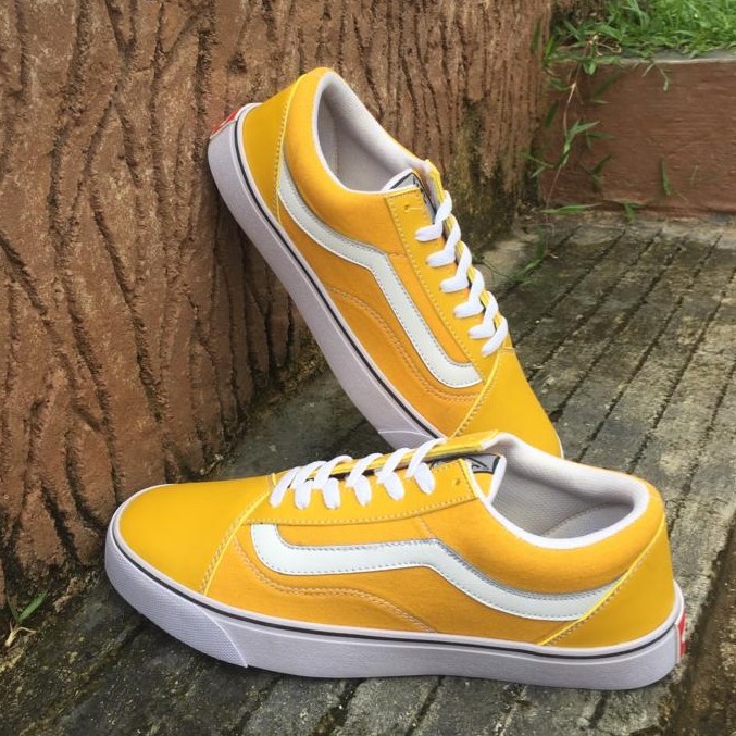 SEPATU VANS OLD SKOOL SEPATU SNEAKERS PRIA WANITA SEPATU KUNING