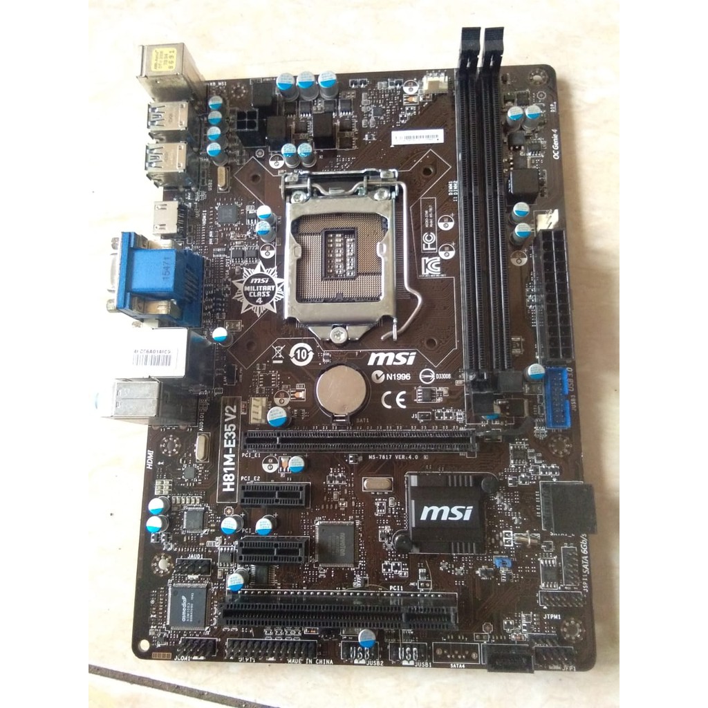 Jual motherboard msi error/bios Indonesia