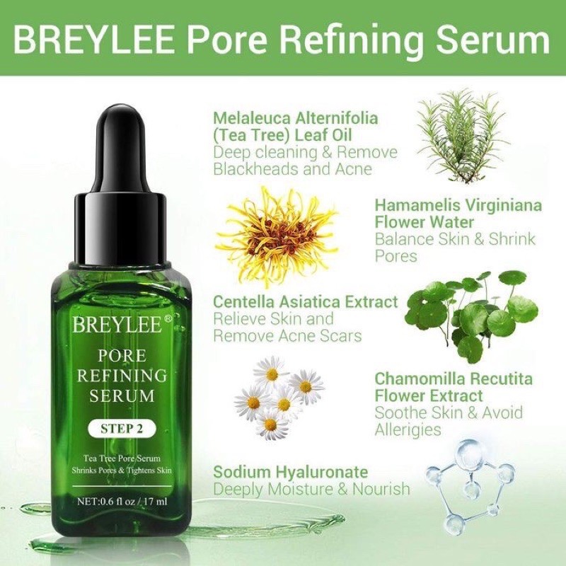 BREYLEE Varian STEP 1 Blackhead Mask Peel Off &amp; STEP 2 Pore Serum