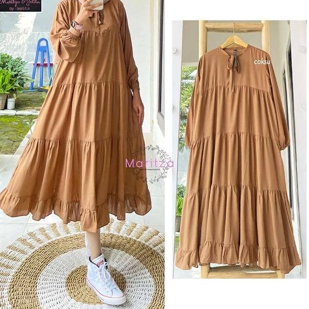 GSB.14My22ᴼ– [ MS ] Sojin Midi Dress Full Rempel Dress LongTunik Rempel Midi Rempel Long Tunik Jumbo
