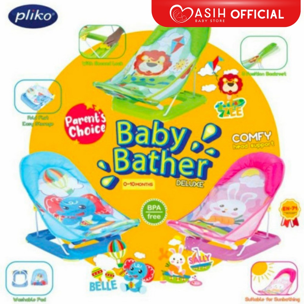 Jual Pliko Deluxe Baby Bather Kursi Alas Mandi Bayi Baby Bath Chair