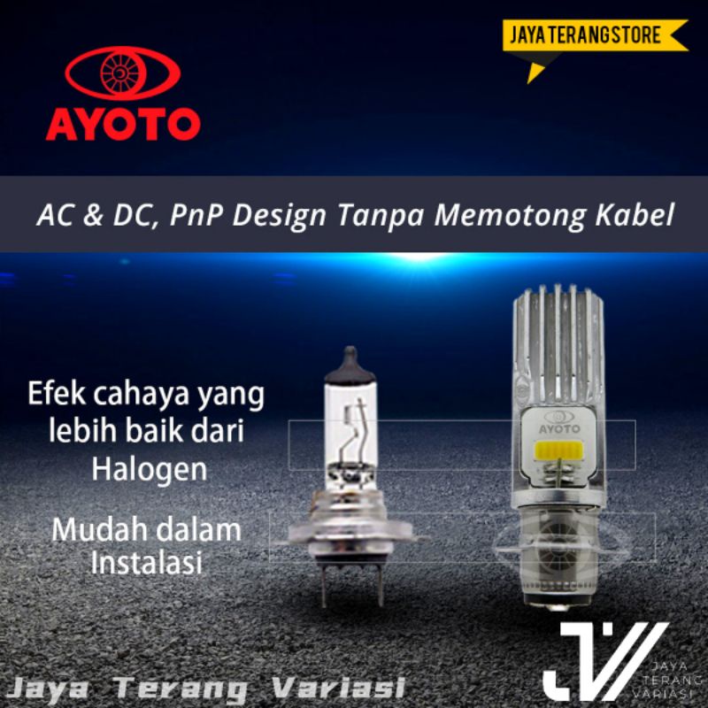 LAMPU LED motor AYOTO M2A H6 AC/DC BEBEK/MATIC / DOP K1 AYOTO M2A H6