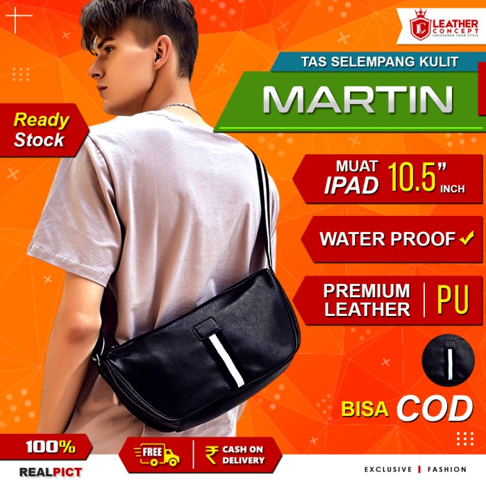 Tas Selempang Kulit Pria Tas Kulit Pria Tas Pria Tas Jalan Pria MARTIN
