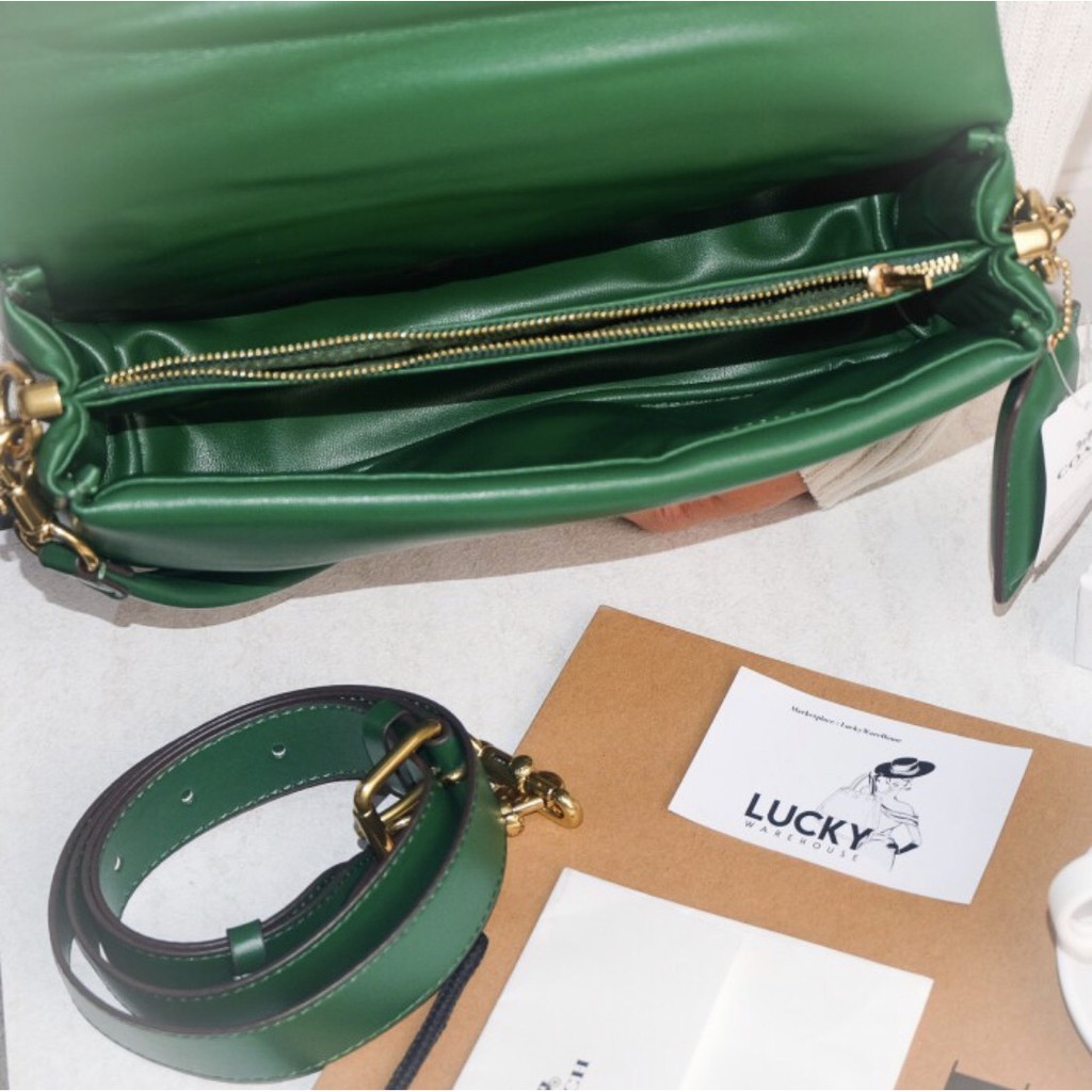 Coach Pillow Tabby Shoulder Bag 26 In Green - ORIGINAL 100%