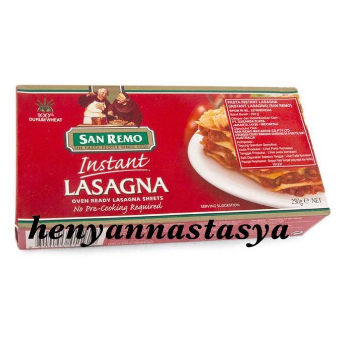 

Terlaris# San Remo Instant Lasagna Pasta 250 G