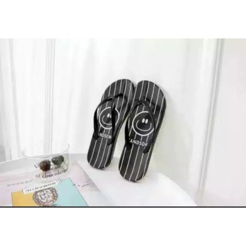 SANDAL JEPIT WANITA MOTIF HANDSOME SALUR